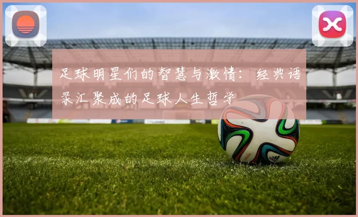 足球明星们的智慧与激情：经典语录汇聚成的足球人生哲学